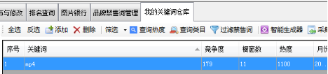 筛选关键词 - 操作截图 3（锋锋外贸助手图文教程）
